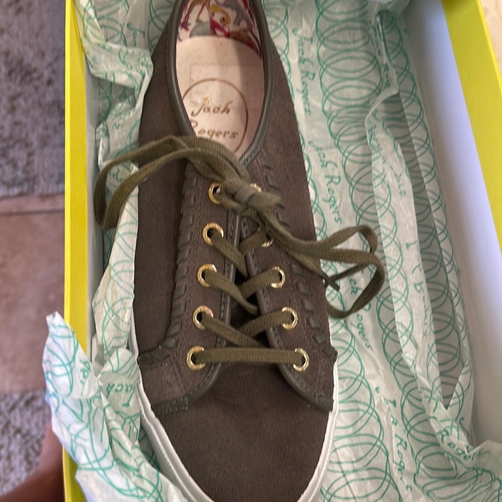 Jack Rogers suede sneakers